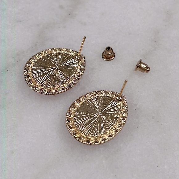 Crystal Ballroom Jelly Rhinestone Earrings - Picture 4 of 4